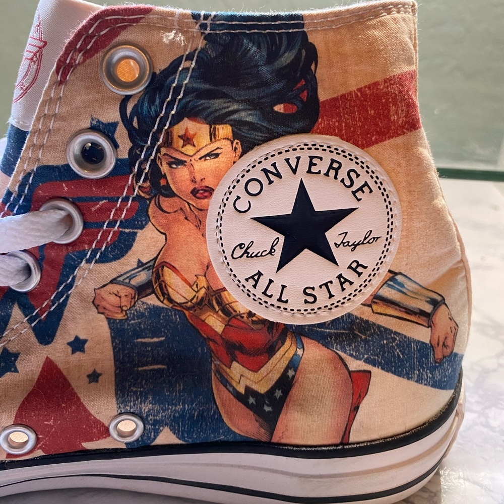 Wonder Woman Marivel Converse High Tops